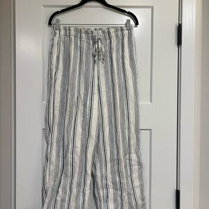 Striped White and blue women’s Pants